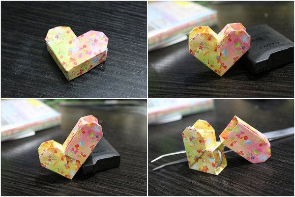 Оригами коробка сердечко (38 фото)