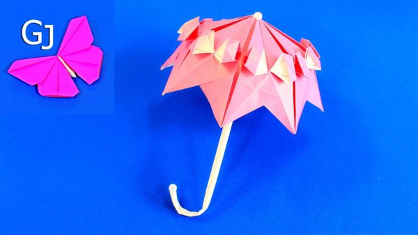 Оригами раскладной зонтик (41 фото)