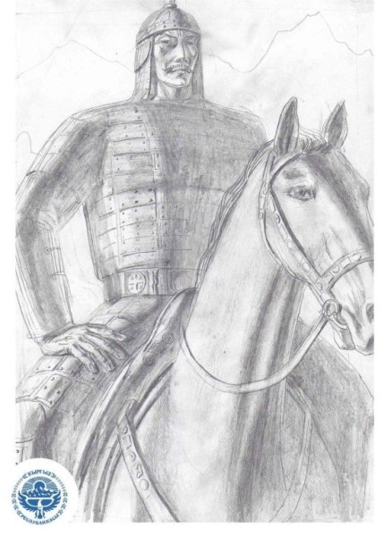 Рисунки батыр на лошади (38 фото)