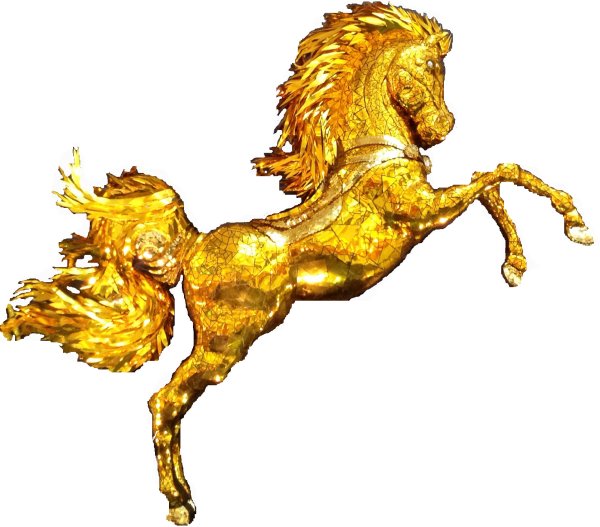 Рисунки золотой конь (36 фото)