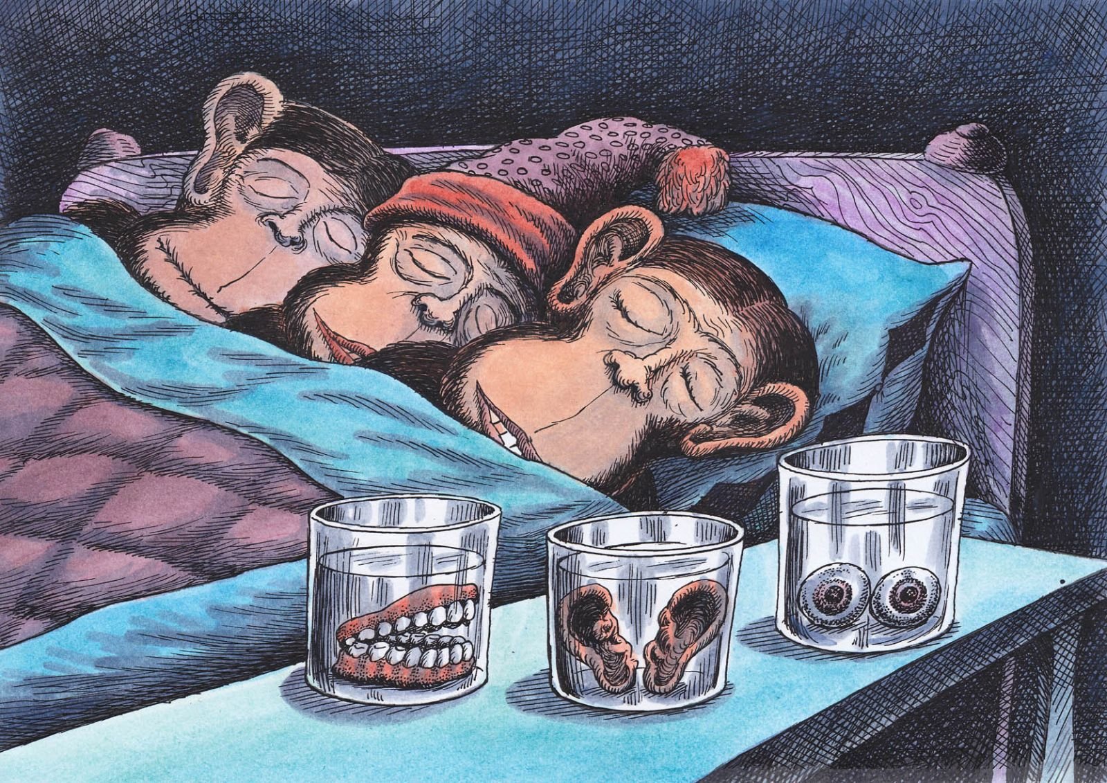 Карикатуры на спящих