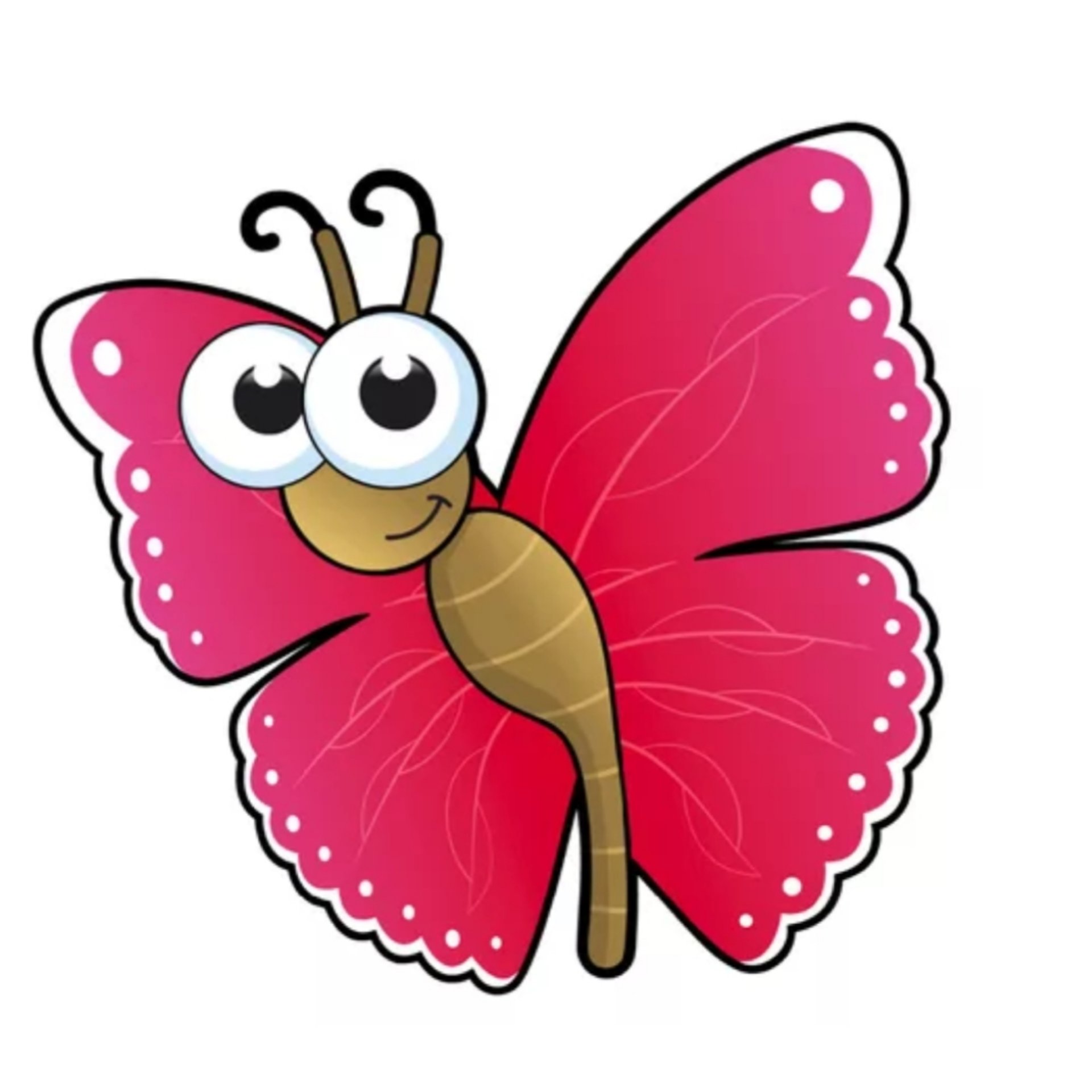 Бабочка мультяшка