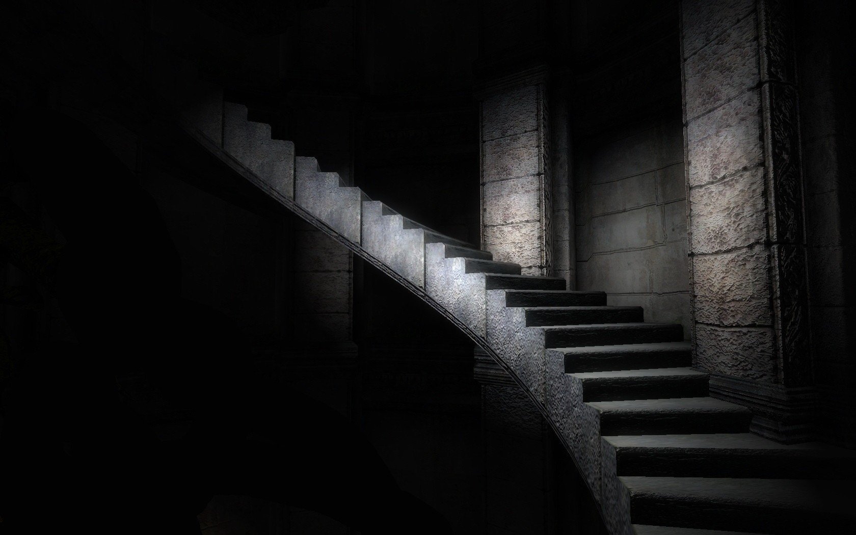 Ужасны лестницы. Страшная лестница. Лестница в темноту. Старая лестница. Лестница в темный подвал.