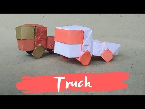 Оригами грузовичок (40 фото)