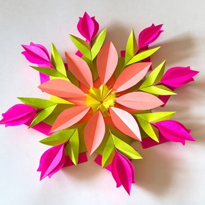 Видео оригами цветок крокус. Поделка цветы. Объемная аппликация цветы. Объемные цветы из стикеров. Объемные цветы из бумаги.
