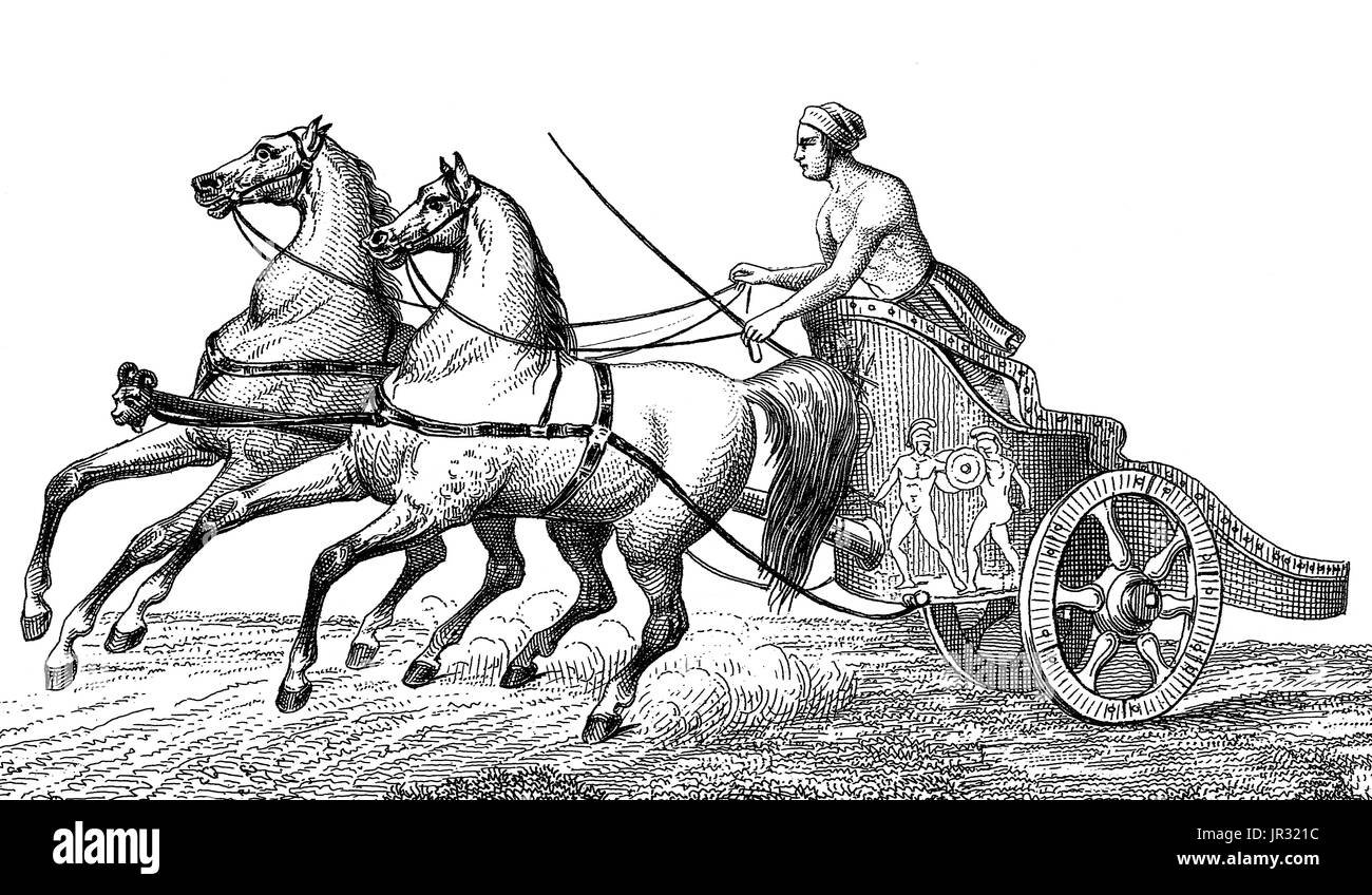 Конь в колеснице немезиды 6 букв. Колесница с лошадьми в древней Греции. Колесницы в древнем Риме. Колесница древней Греции рисунок. Квадрига Греческая колесница.