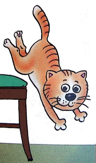 Соскочить со стула. Кошка прыгает со стула. Кот рисунок для детей. Кот прыгает на стол. Кошка спрыгивает со стола.
