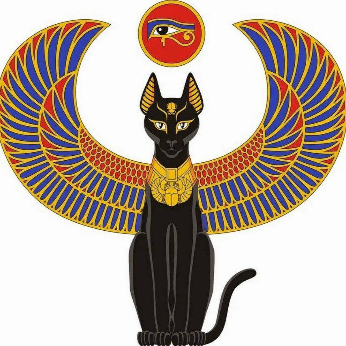 Рисунки египетские коты древние (43 фото) »