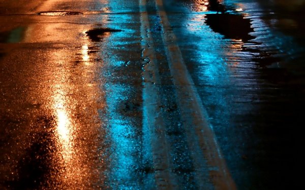 Фон дождя на дороге (42 фото)