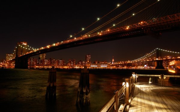 Фон ночной город мост (43 фото)