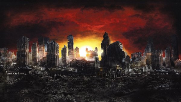 Фон сгоревшего города (40 фото)