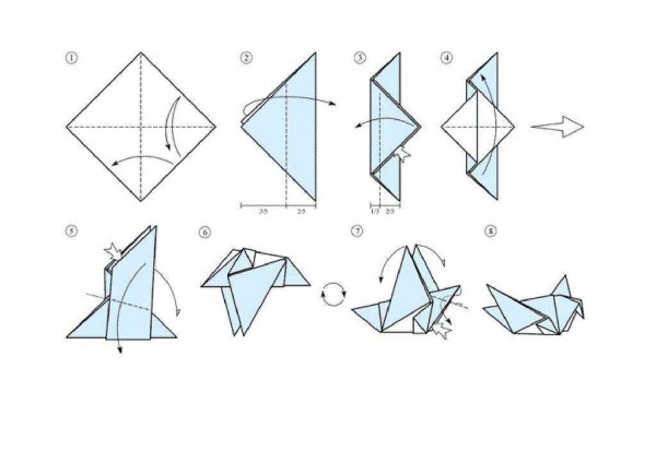 Оригами фигурки голубя (39 фото)