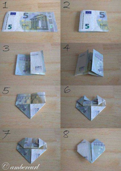 Оригами из 1000 рублевой купюры (43 фото)