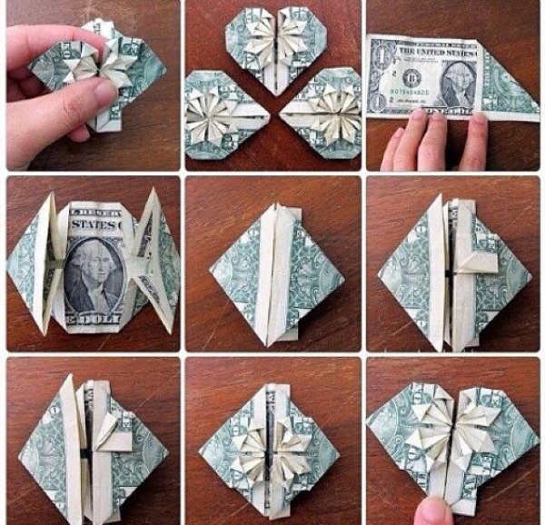 Оригами из купюры 50 рублей (45 фото)