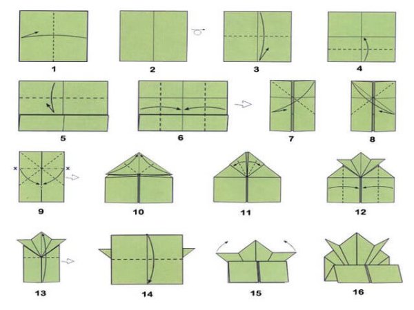 Оригами из квадратного листка (44 фото)