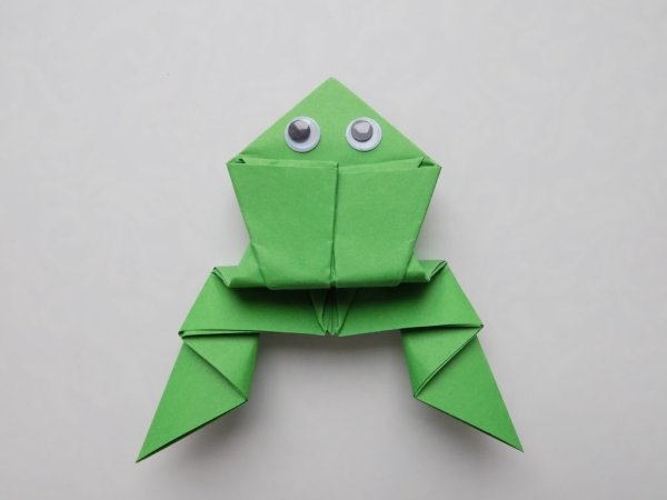 Оригами из прямоугольника лягушка (42 фото)