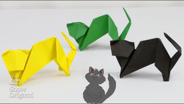 Оригами jumping cat игрушка (44 фото)