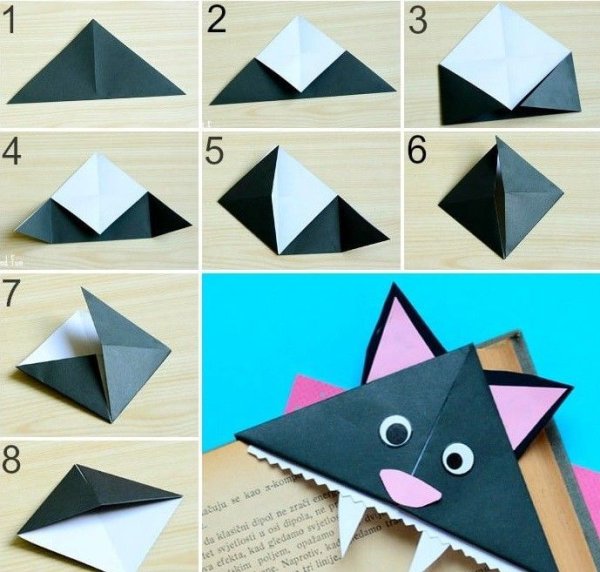 Оригами книжная закладка (44 фото)