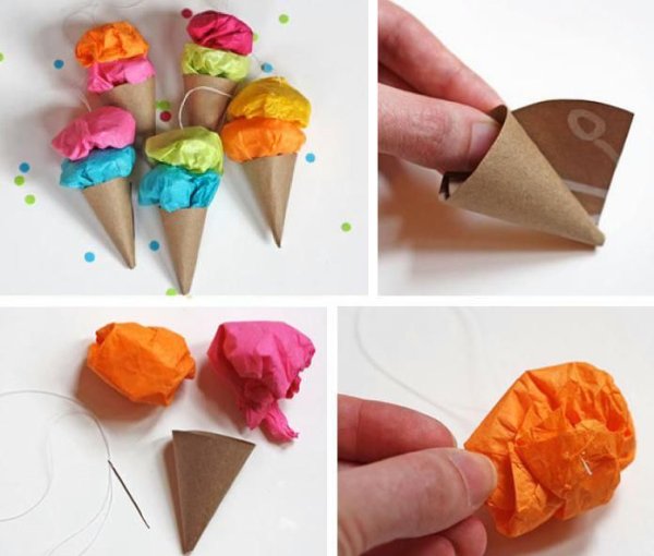 Оригами коробочка мороженое (40 фото)