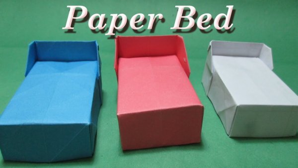 Оригами кроватка (36 фото)