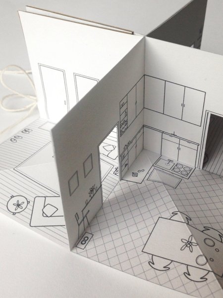 Оригами макет комнаты (44 фото)