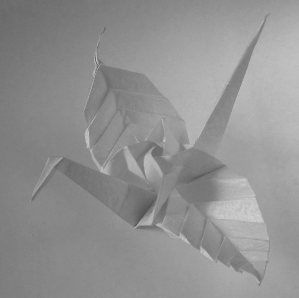 Оригами маньчжурский журавль (44 фото)