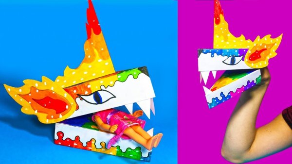 Оригами маска дракона (39 фото)