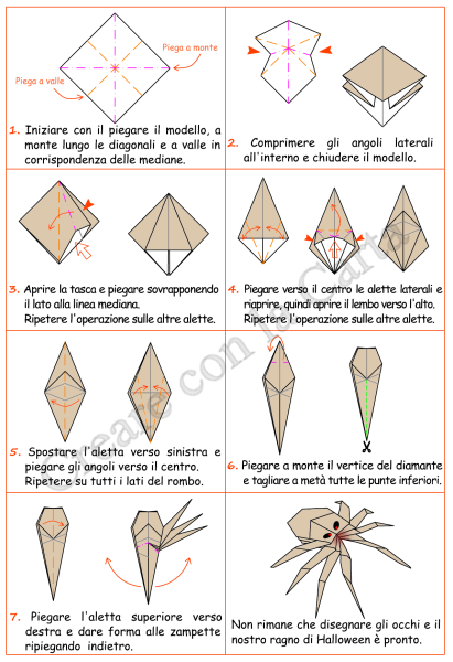 Оригами паук (43 фото)