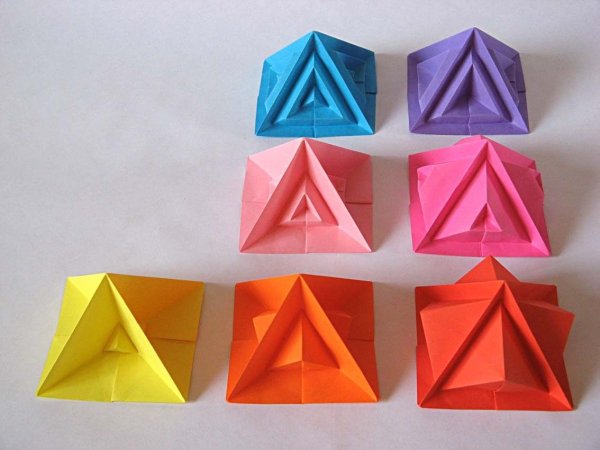 Оригами пирамида трансформер (45 фото)