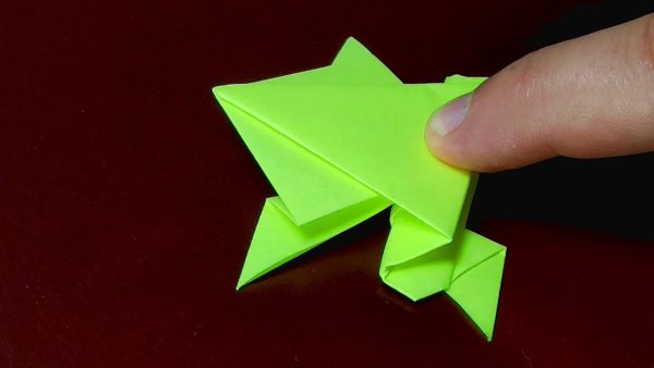 Оригами прыгающая игрушка (42 фото)