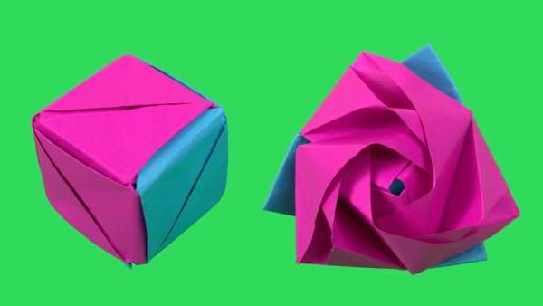 Оригами роза трансформер (44 фото)