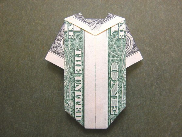 Оригами рубашка из купюры (43 фото)