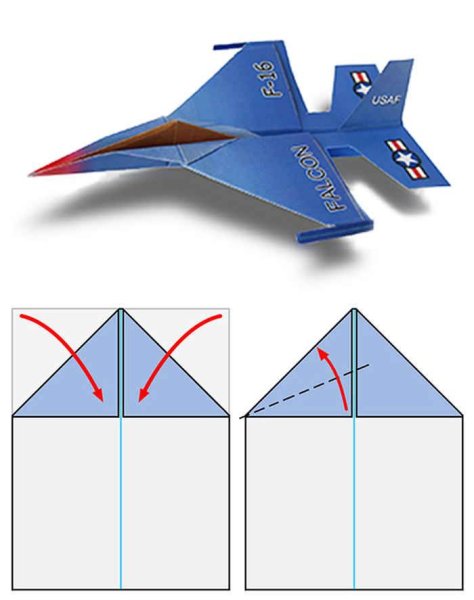 Оригами самолет обычный (44 фото)