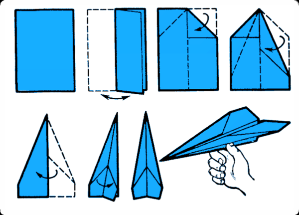 Оригами самолет стрела (45 фото)