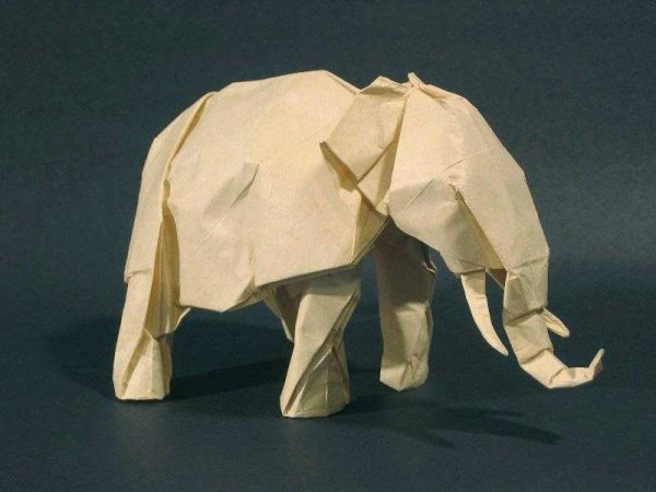 Оригами слон (41 фото)