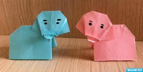 Оригами слоненок (44 фото)
