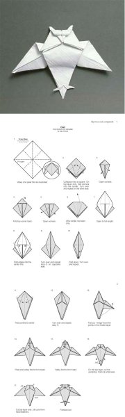 Оригами сова (45 фото)