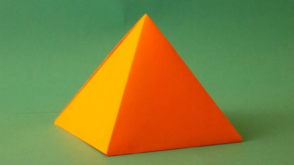 Оригами треугольная пирамида (40 фото)