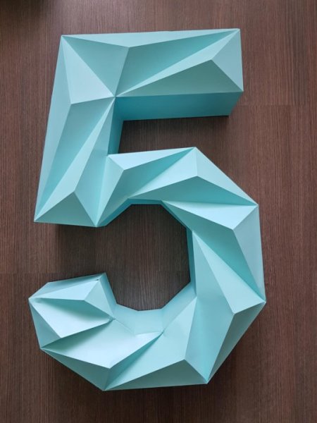 Оригами цифра пять (30 фото)