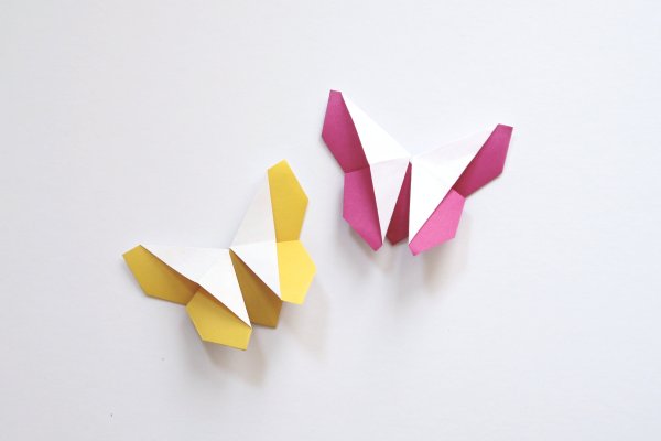 Оригами закладка бабочка (44 фото)
