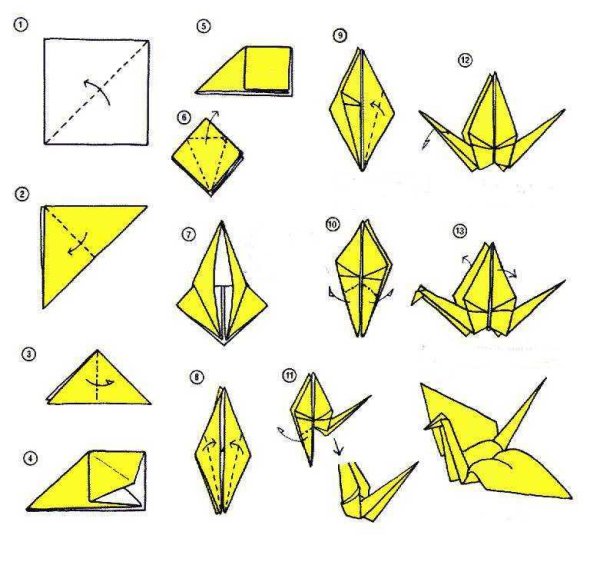 Оригами журавлик памяти (44 фото)