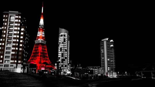 Красный город на белом фоне (42 фото)