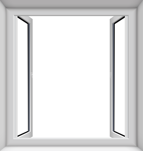 Открытое окно на белом фоне (42 фото)