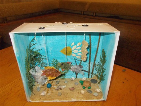 Поделки аквариум из природного материала: идеи по изготовлению своими руками (44 фото)