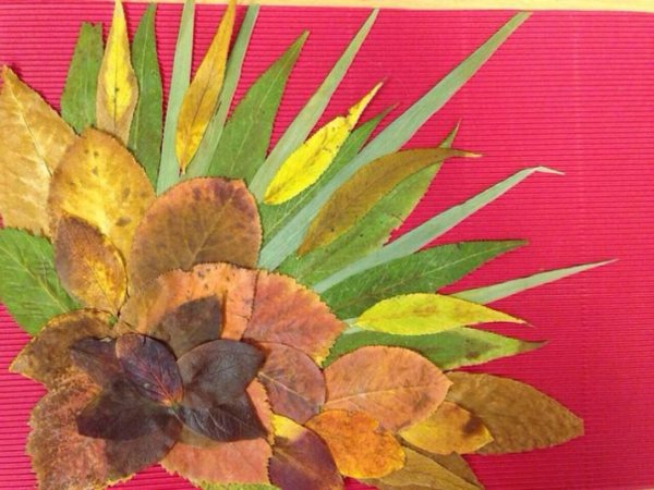 Поделки осенний коврик из листьев: идеи по изготовлению своими руками (44 фото)