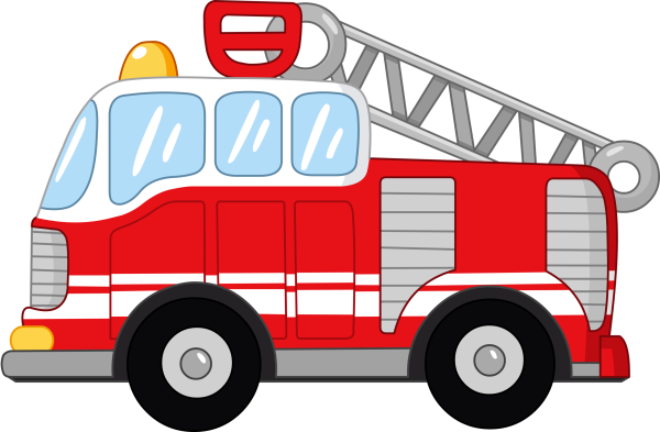 Пожарная машина на белом фоне для детей (42 фото)