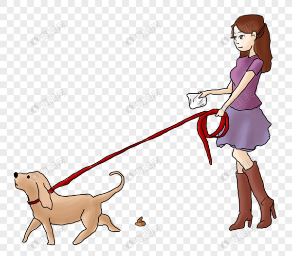 Рисунки девочка выгуливает собаку (32 фото)