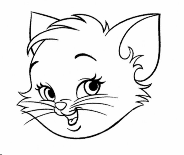 Рисунки голова котенка (42 фото)