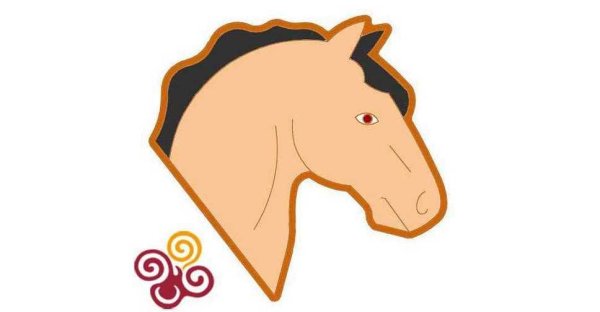Рисунки голова лошади для палки с двух сторон (40 фото)