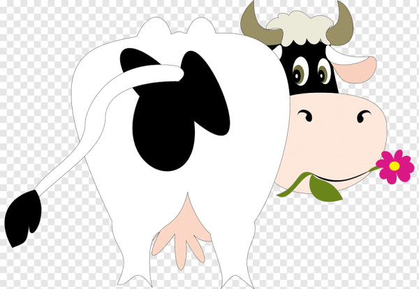 Рисунки корова сзади (38 фото)